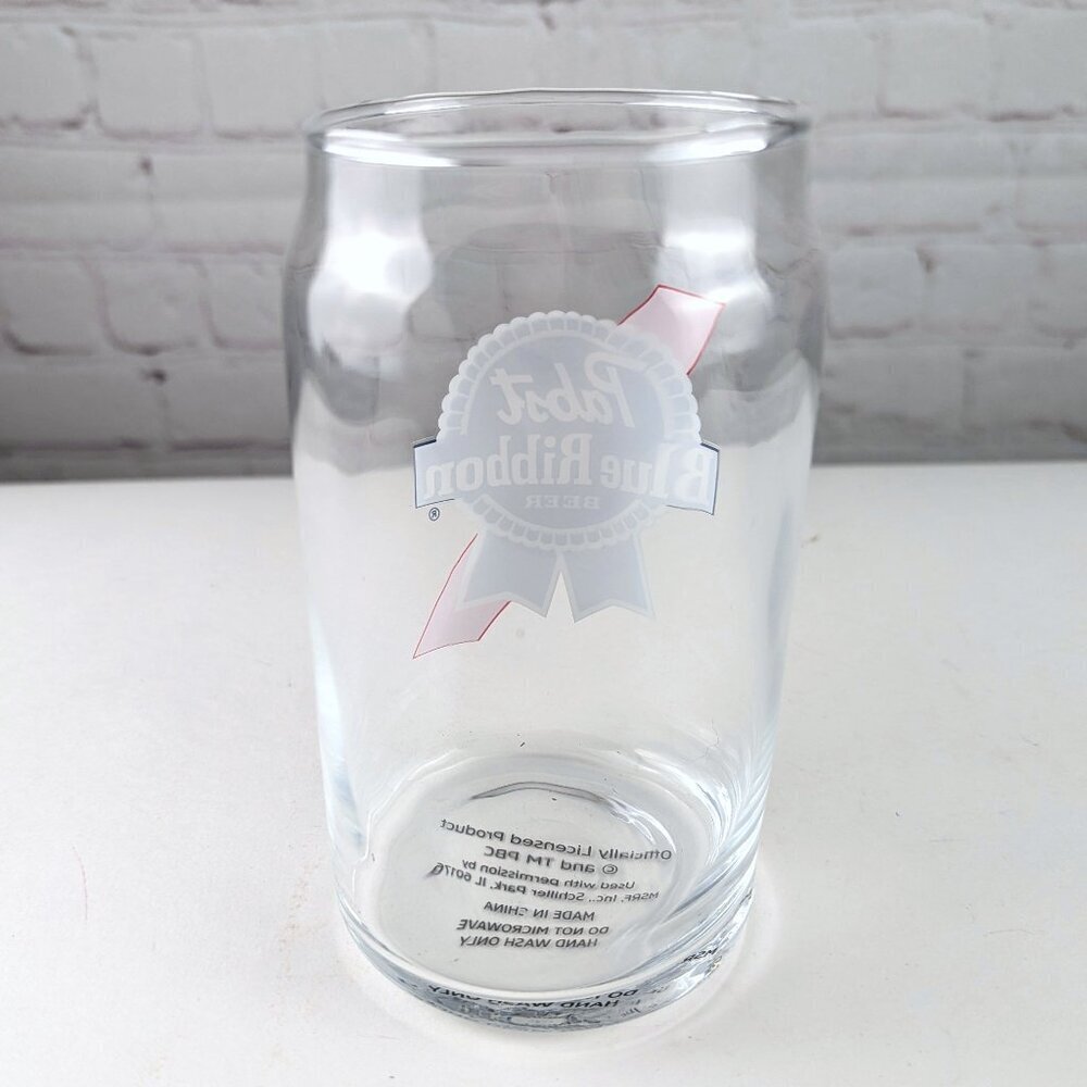 Pabst Blue Ribbon Beer Can-Shaped Drinking Glass - Picture 6 of 7